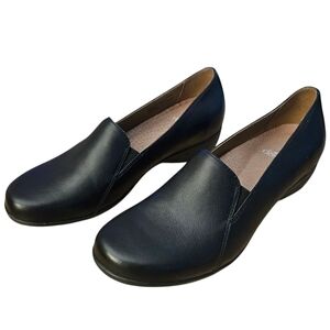 Women's Dansko Farah Milled Nappa Black Slip On Shoes EU38 US 7.5-8